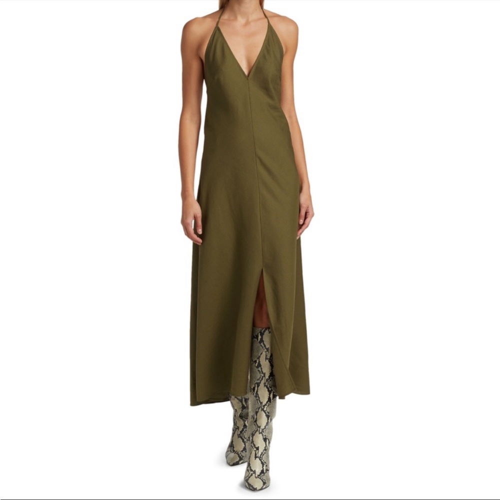 NWOT Frame Laced-Back Halter Sun Dress Medium